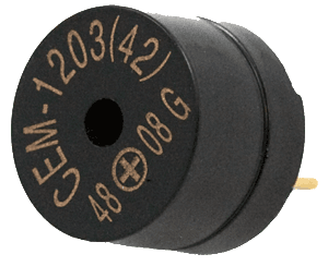 Piezo buzzer for audible user feedback