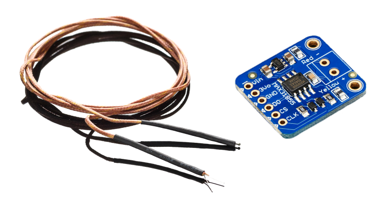 K-Type thermocouple with MAX31855 amplifier board