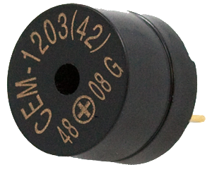 Piezo buzzer for audible user feedback