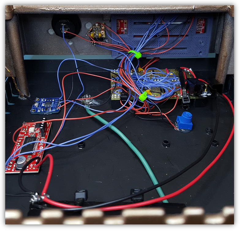 Complete internal wiring of stir plate electronics